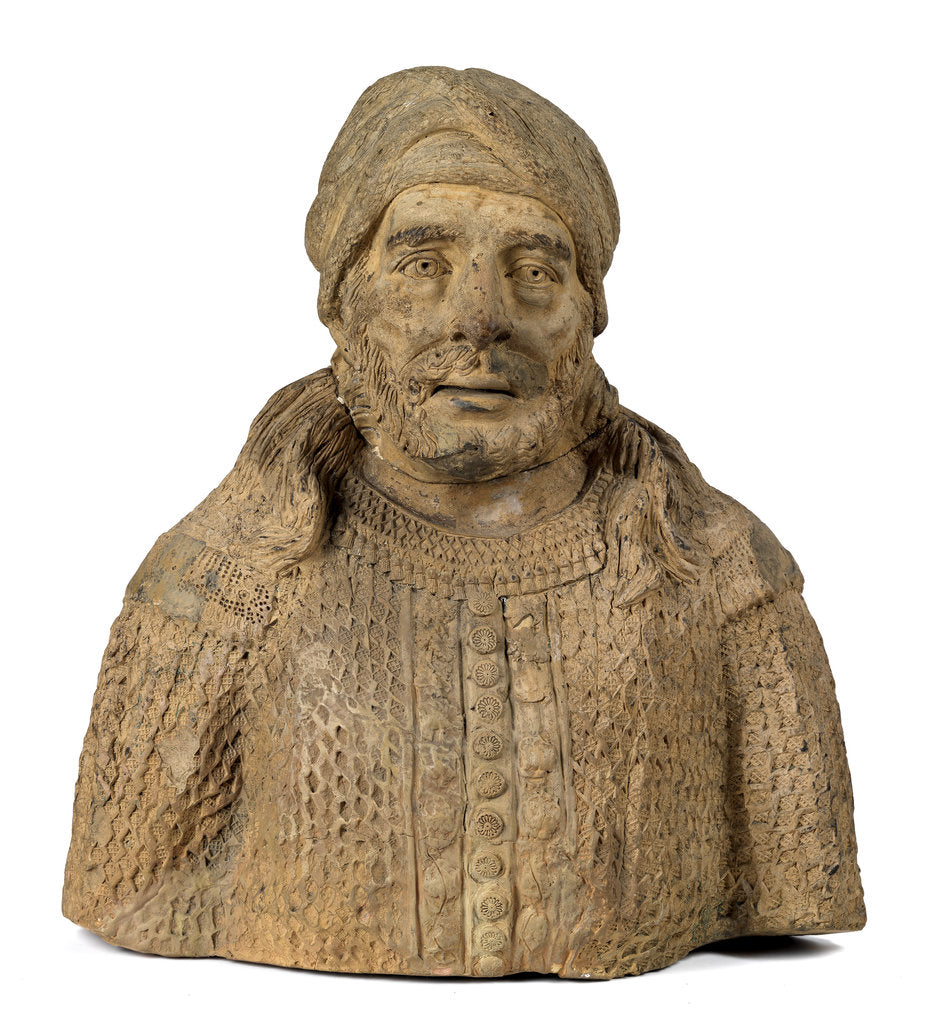 Detail of Bust of a 'Barbary pirate' by Unknown