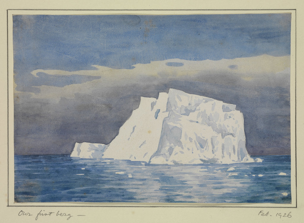 Detail of Our first berg - Feb 1926 by Sir Alister Hardy