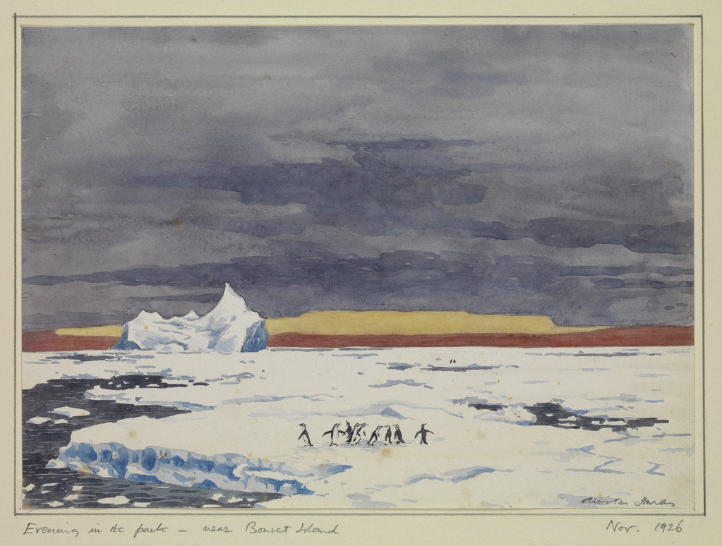 Detail of Evening in the pack - near Bouvet Island, Nov 1926 by Sir Alister Hardy