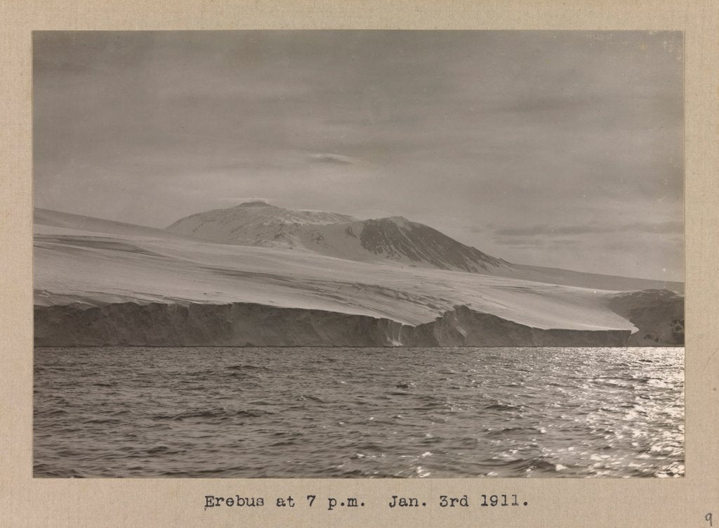 Detail of Mount Erebus taken from Terra Nova (1884) by Herbert George Ponting