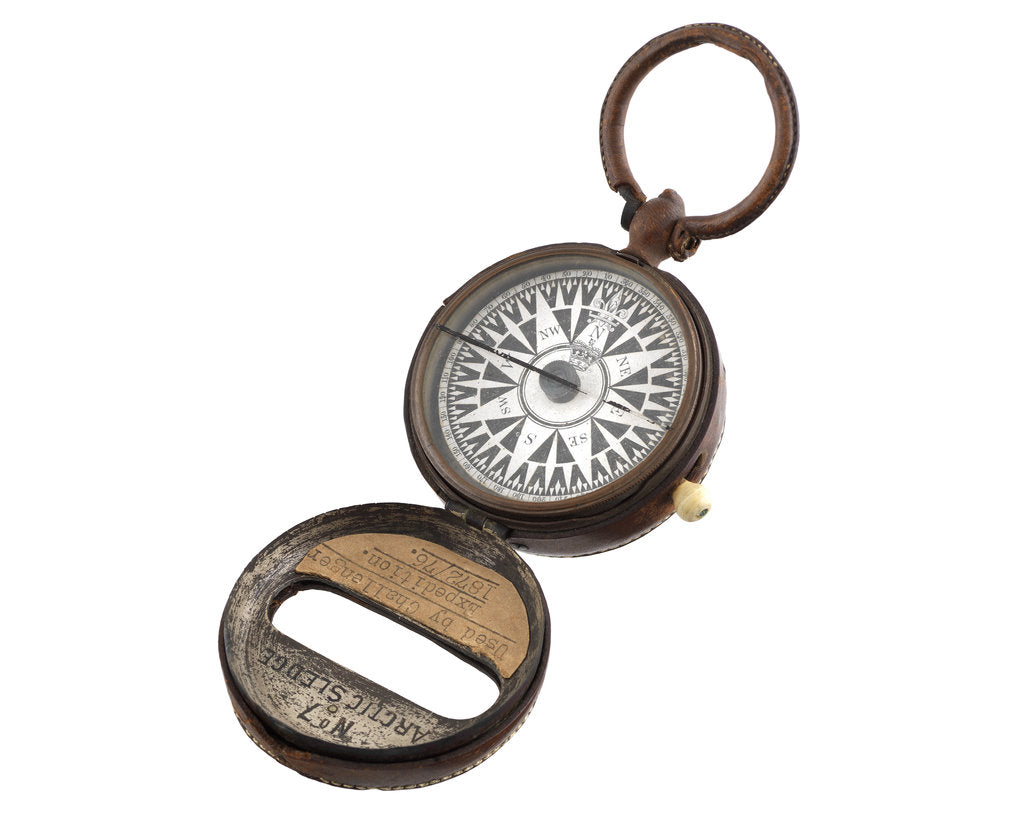 Detail of Dry card compass by Henry Barrow & Co