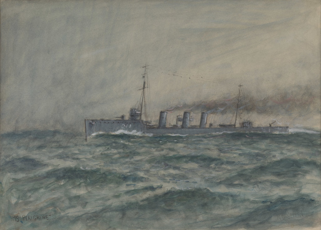 Detail of HMS Peregrine by N. B. Severn