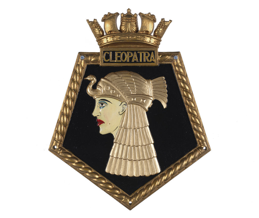 Detail of Ship's badge HMS 'Cleopatra' (1915) by Unknown