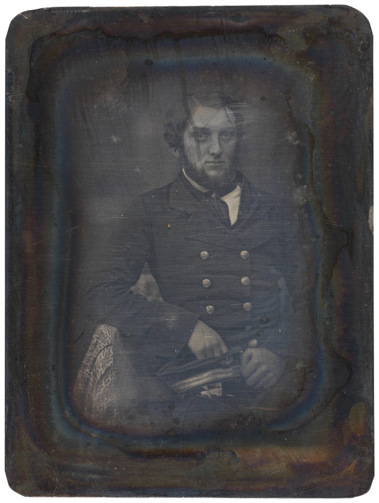 Detail of Portait of an unidentified naval officer. Fox Talbot Collection by G. Renard