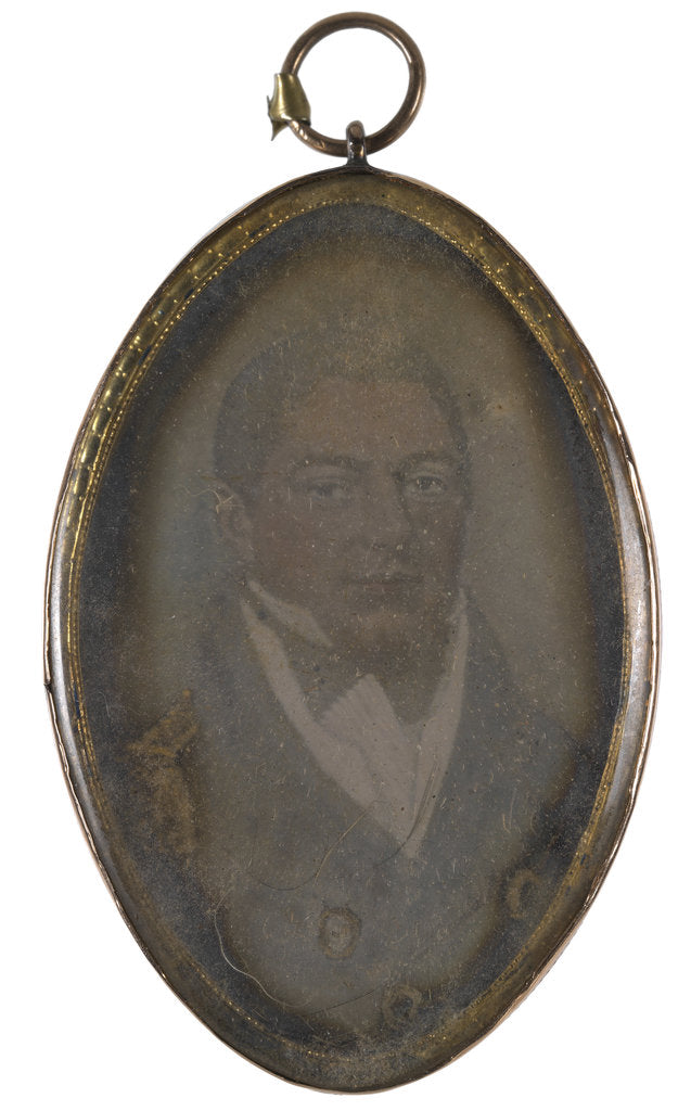 Detail of Portrait of Lieutenant Samuel Spencer, Royal Navy. Fox Talbot Collection by Unknown