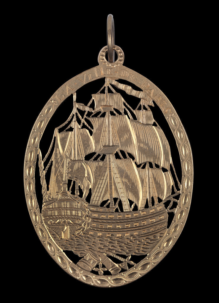 Detail of Badge commemorating the Battle of the Saints, 1782, obverse by Unknown