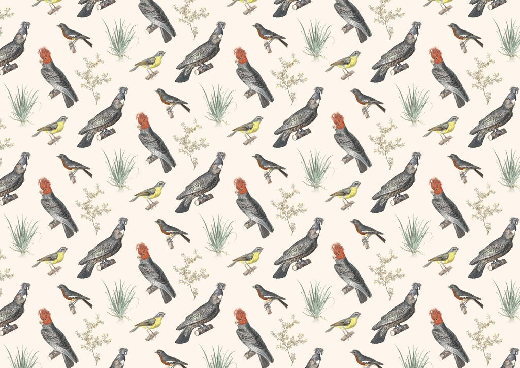 Detail of Natural history repeat pattern by Anonymous