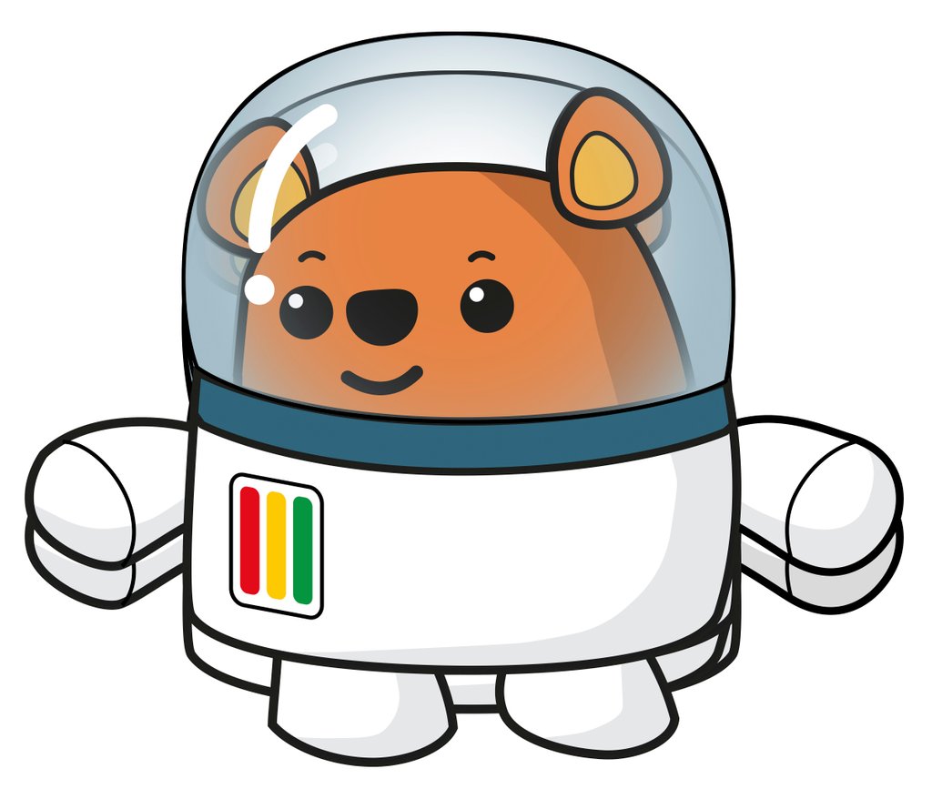 Detail of Happy space Ted in his space suit by Anonymous