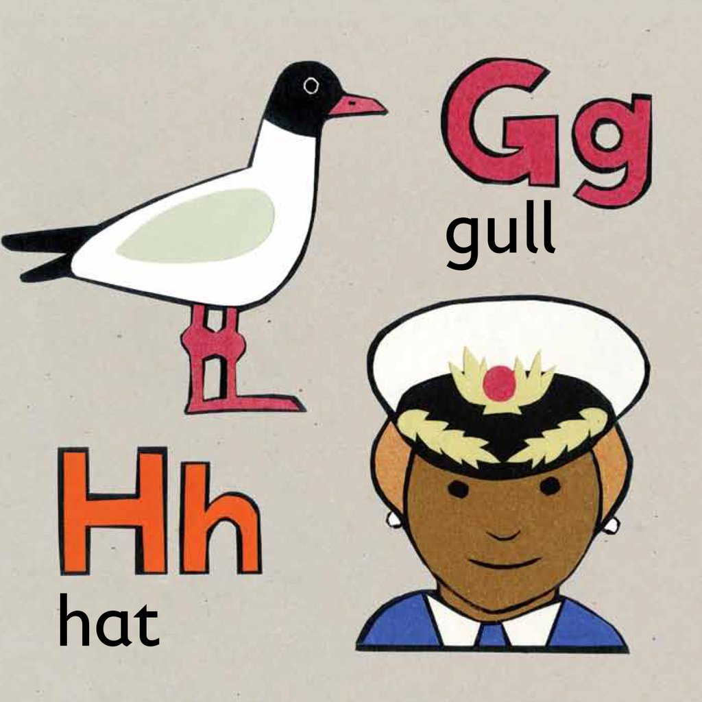 Detail of Gull and hat children graphic by Anonymous